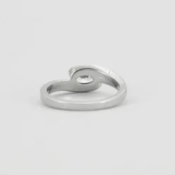 Bague or blanc 18 carats diamants