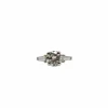 Bague or blanc 18 carats sertie de diamants naturels