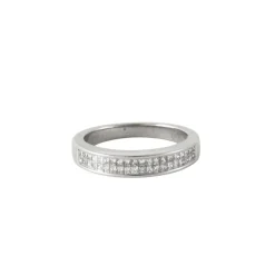 Bague Or blanc 18 Diamants