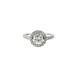 Bague or blanc & diamants