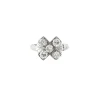 Bague or blanc & diamants