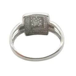 Bague or blanc & diamants