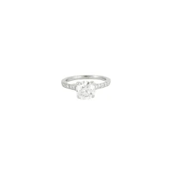 Bague or blanc diamants 1.23ct