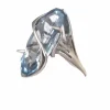 Bague or blanc 750 mil et aigue marine