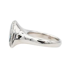 Bague Or blanc Aigue Marine