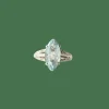 Bague or blanc aigue-marine 2.15 carats