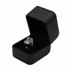 Bague or blanc, aigue-marine