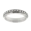 Bague or blanc avec diamants