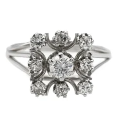 Bague Or blanc Diamant