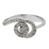 Bague or blanc diamant