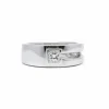 Bague or blanc diamant