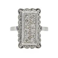Bague Or blanc Diamant