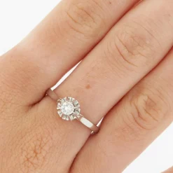 Bague Or blanc Diamant