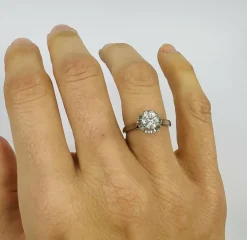 Bague Or Blanc Diamant
