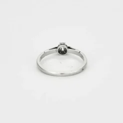 Bague or blanc diamant