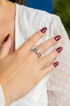 Bague Or blanc Diamant