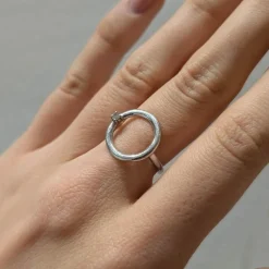 Bague or blanc diamant