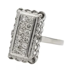 Bague Or blanc Diamant