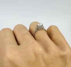 Bague Or Blanc Diamant