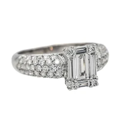 Bague Or blanc Diamant