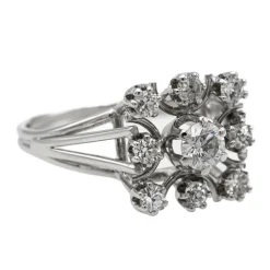 Bague Or blanc Diamant