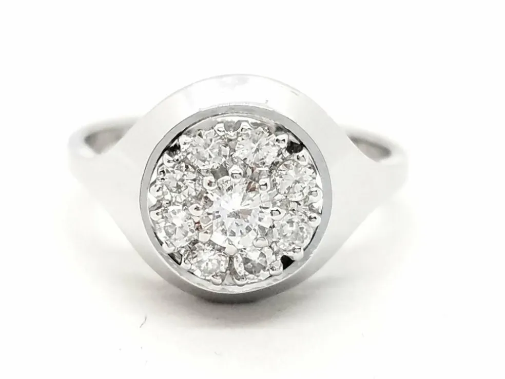 Bague Or blanc Diamant