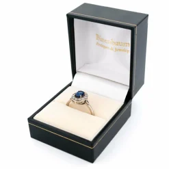 Bague Or blanc Diamant Saphir