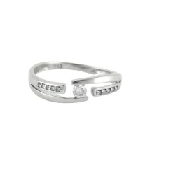 Bague Or blanc diamants