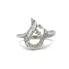 Bague or blanc diamants
