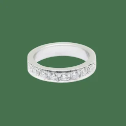 Bague or blanc diamants
