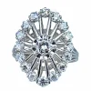 Bague or blanc diamants