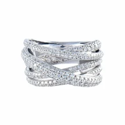 Bague Or Blanc Diamants