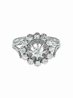 Bague Or blanc Diamants