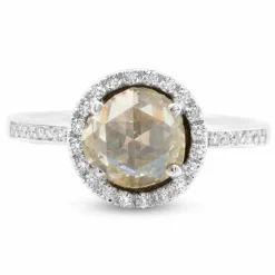Bague or blanc diamants