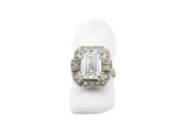 Bague or blanc diamants