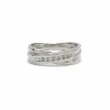 Bague or blanc diamants