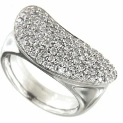 Bague or blanc diamants