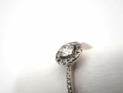 Bague or blanc diamants