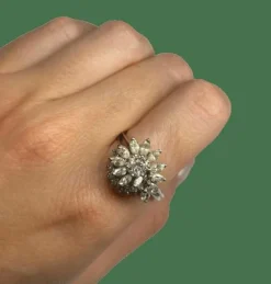 BAGUE OR BLANC DIAMANTS