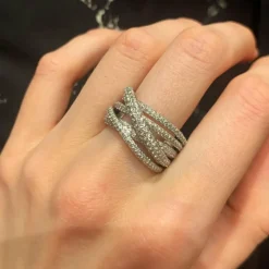 Bague Or Blanc Diamants