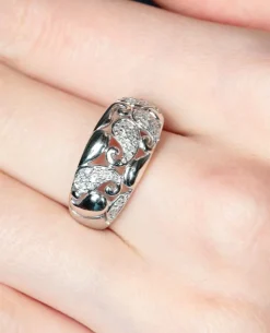 Bague Or Blanc Diamants