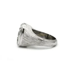 Bague or blanc diamants
