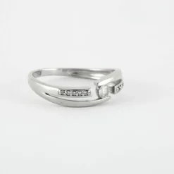 Bague Or blanc diamants