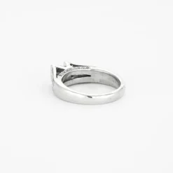 Bague or blanc, diamants