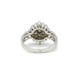 Bague or blanc, diamants
