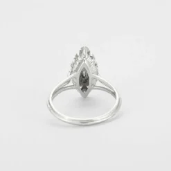 Bague or blanc, diamants