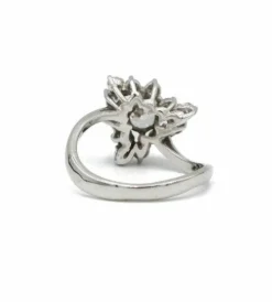 Bague or blanc diamants