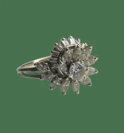 BAGUE OR BLANC DIAMANTS