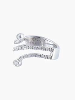 Bague Or Blanc Diamants