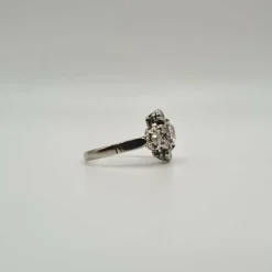 Bague or blanc diamants